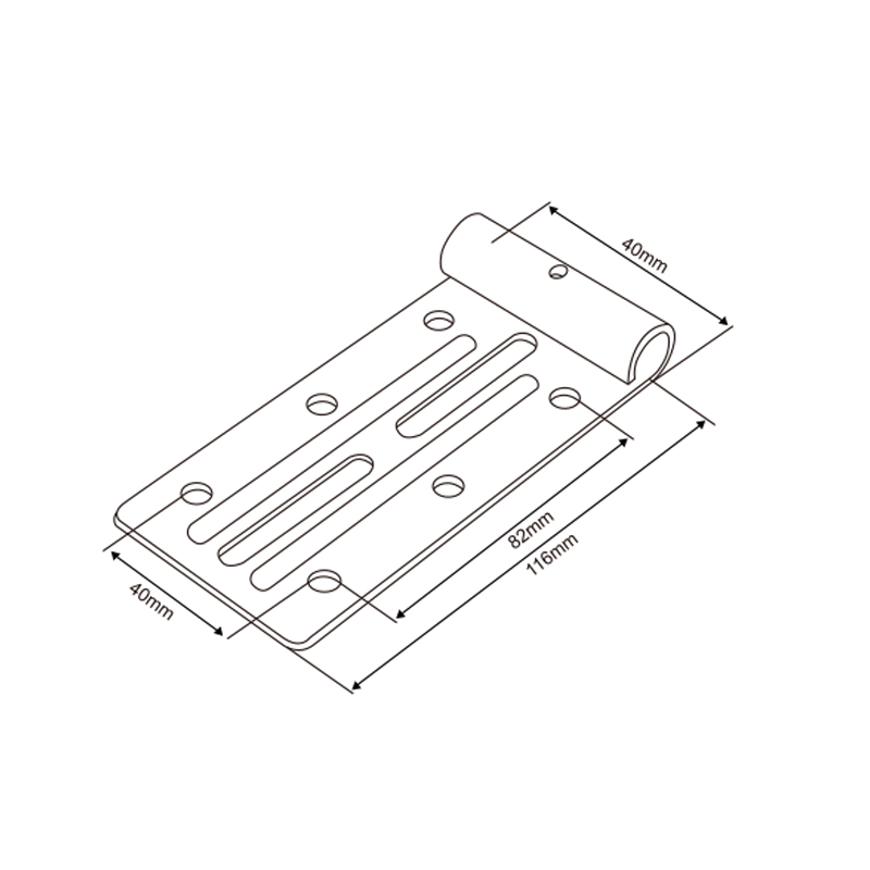 Residential Top Bracket Support | Garage Door Upper Mount | Heavy-Duty Frame Reinforcement – Model WT-40013