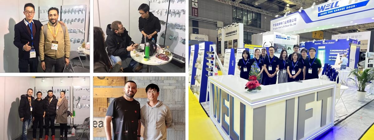 Welllift team meeting international buyers at the WELL LIFT exhibition booth