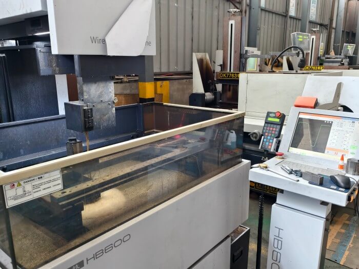 Wire-cut machine used for in-house tooling and die development at Welllift