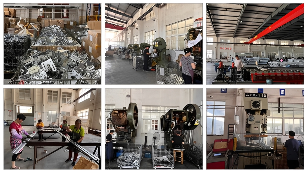 Inside the Welllift garage door hardware factory in Ningbo, China